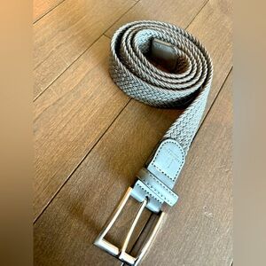 Men’s London Fog Collection Grey Braided Belt 40/42 NEW